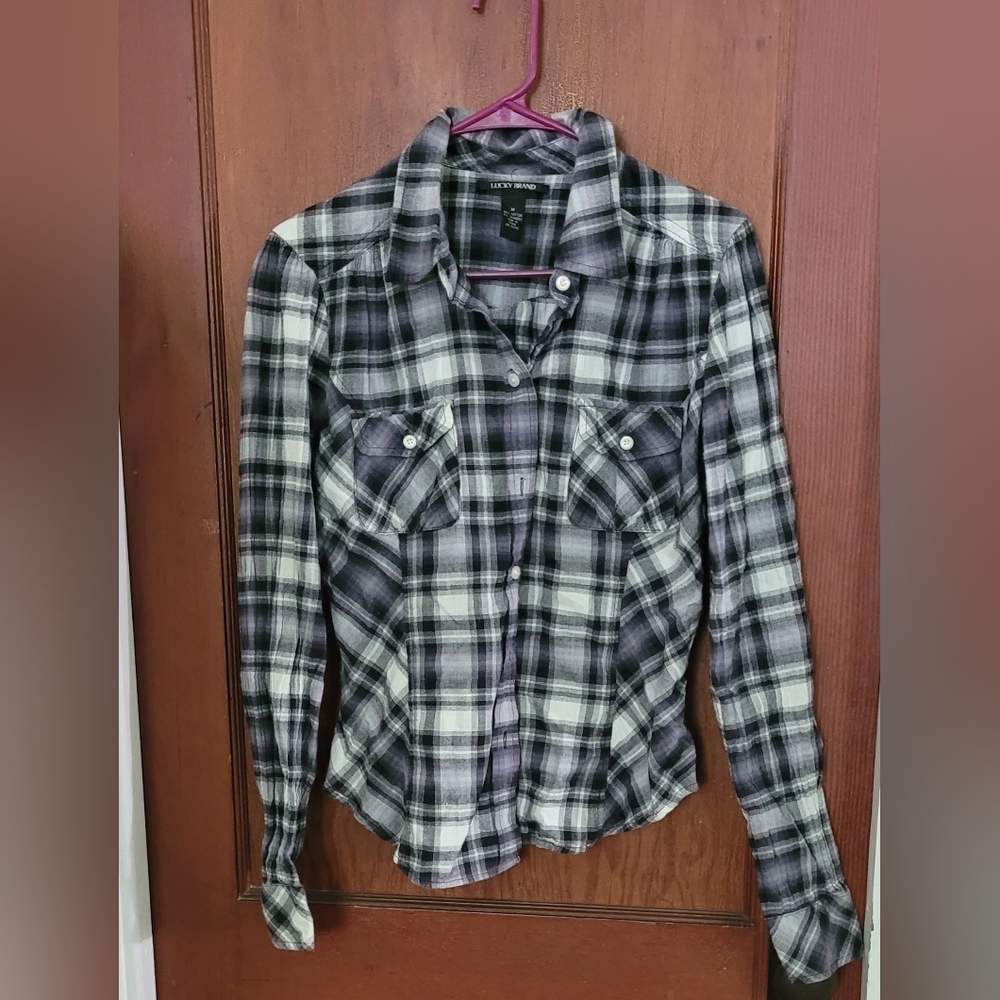 FLANNEL  LONGSLEEVE TOP Medium size